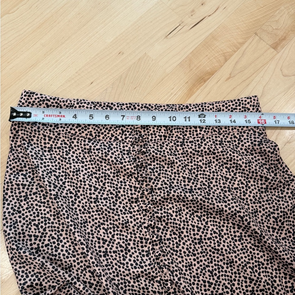 Free People Black and White Patterned A-Line Skirt - Picture 5 of 6